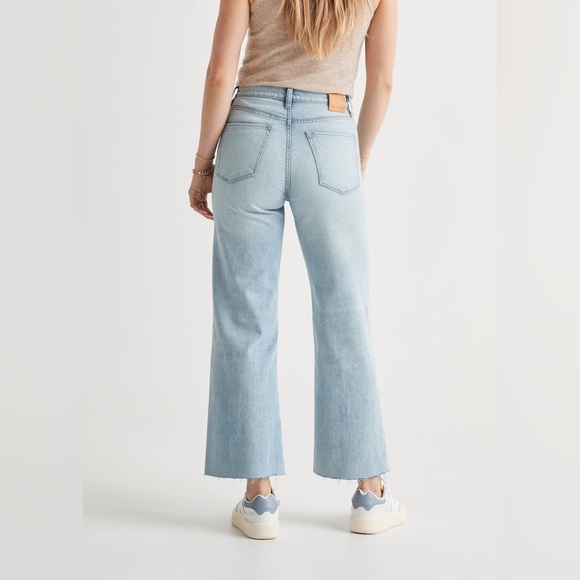 Duer -Midweight Denim Wide Leg (Button Fly) - Coastal Blue - Picture 13 of 14